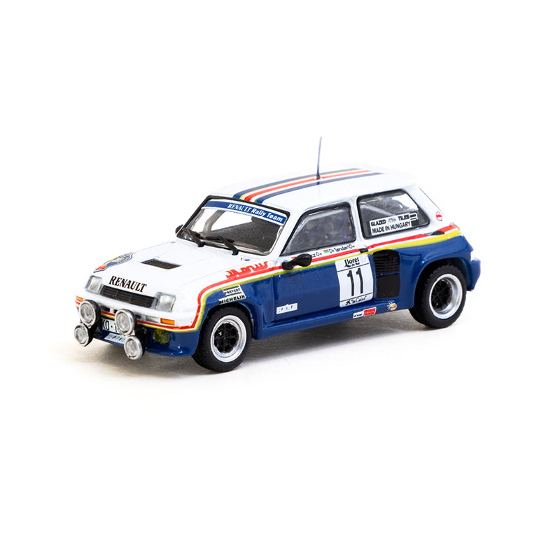 Tarmac Works 1/64 Renault 5 Turbo Rally Costa Brava 1985 - Attila Ferjáncz / János Tandari