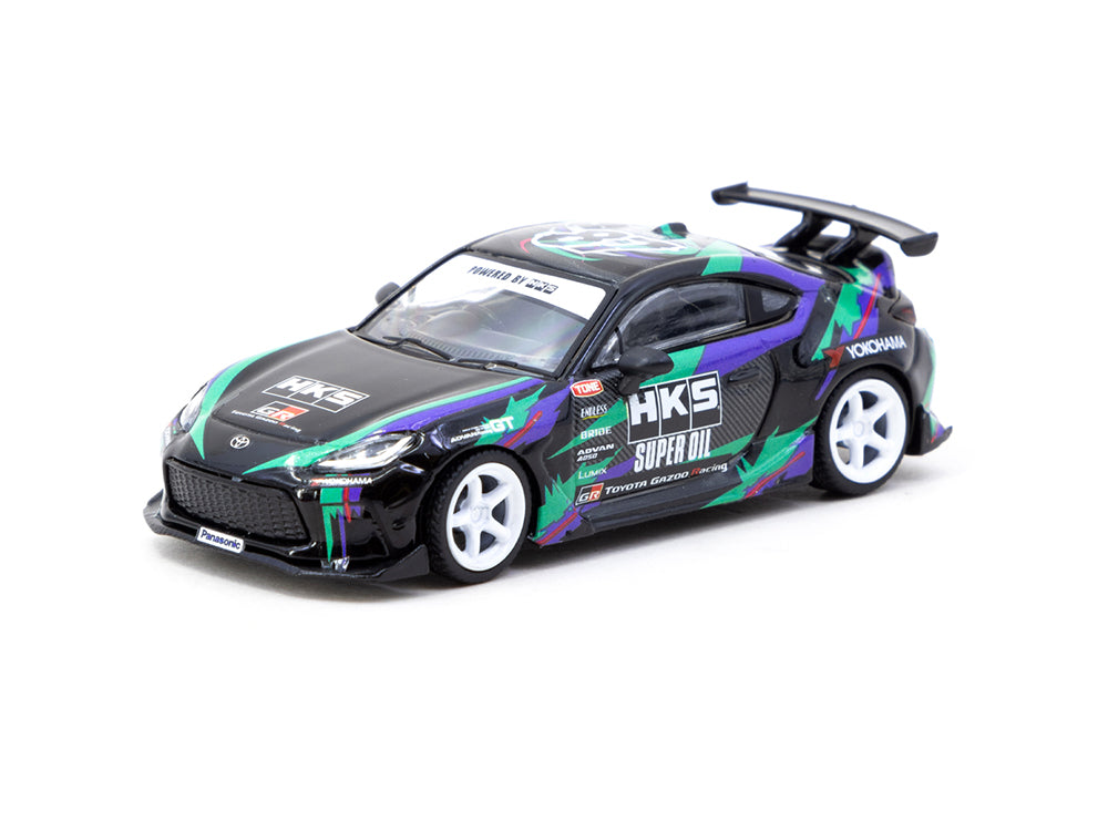Tarmac Works 1/64 Toyota GR86 HKS Black - Diecast Toyz Australia