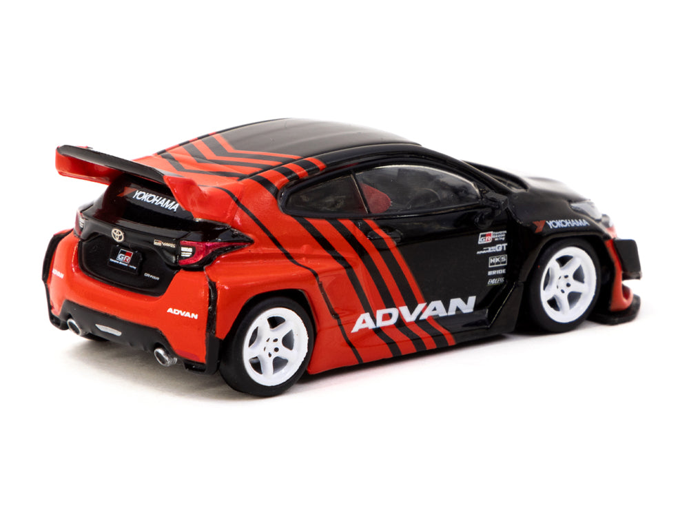 Tarmac Works 1/64 Toyota GR Yaris Pandem Advan with Truck Packaging - Diecast Toyz Australia