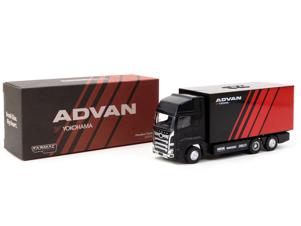 Tarmac Works 1/64 Toyota GR Yaris Pandem Advan with Truck Packaging - Diecast Toyz Australia