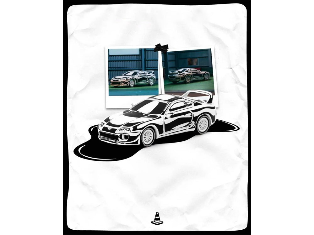 Tarmac Works 1/64 Toyota Supra JZA80 White Designed by Joshua Vides