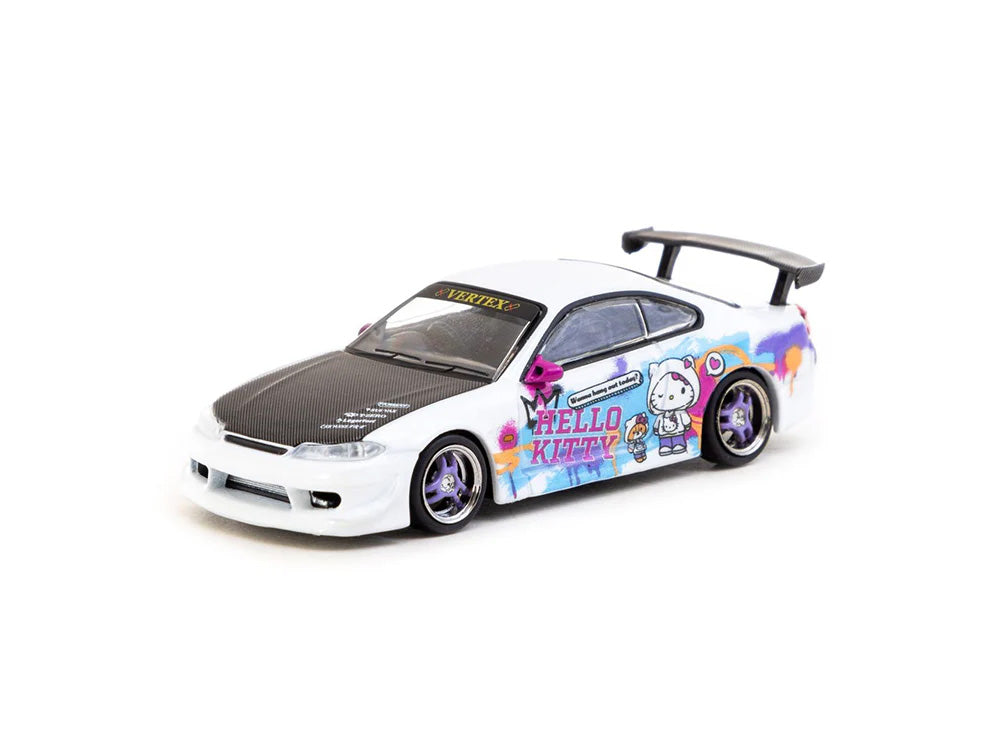 Tarmac Works 1/64 Vertex Nissan Silvia S15 Hello Kitty Edition