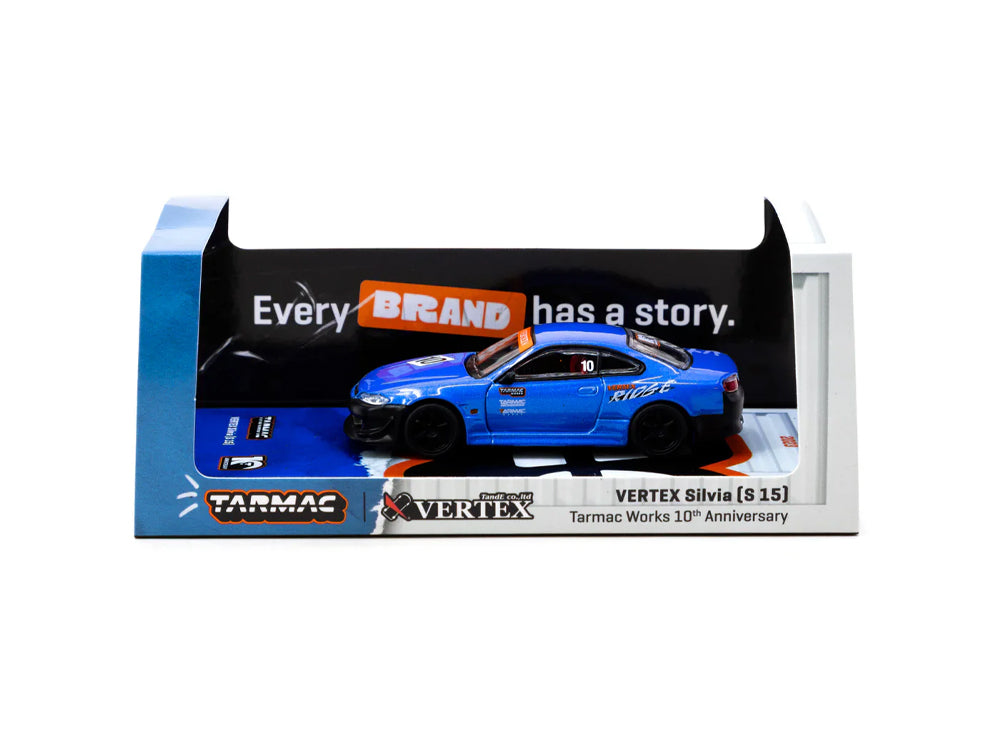 Tarmac Works 1/64 Vertex Nissan Silvia S15 Tarmac 10th Anniversary Edition