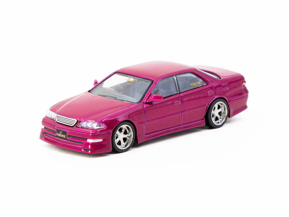 Tarmac Works 1/64 Vertex Toyota Chaser JZX100 Mark II Metallic Red