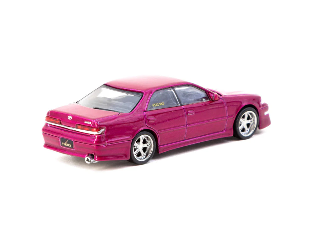Tarmac Works 1/64 Vertex Toyota Chaser JZX100 Mark II Metallic Red