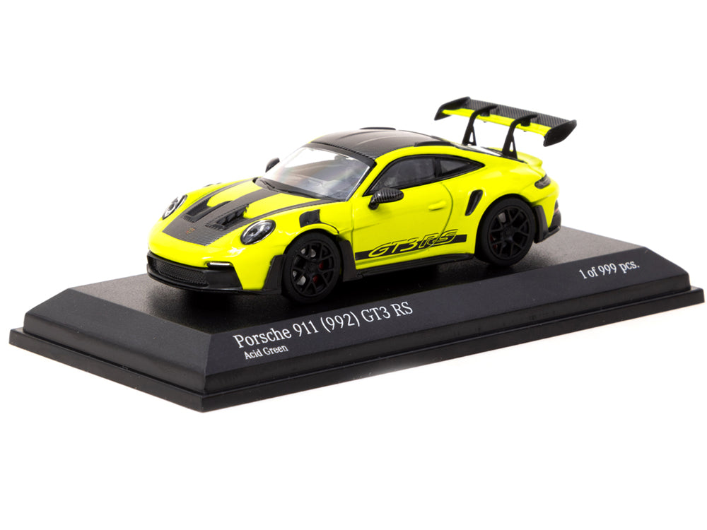 Tarmac Works x Mini Champs 1 64 Porsche 911 992 GT3 RS Acid Green