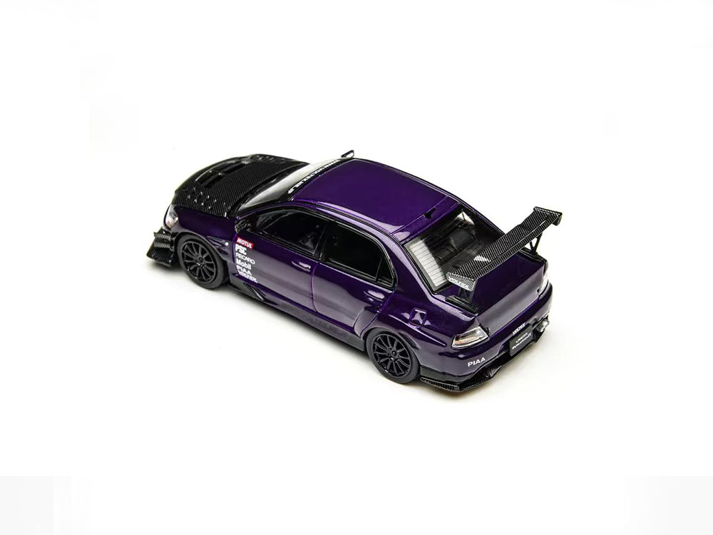 Time Model 1/64 Mitsubishi Lancer EVO IX Widebody Metallic Purple