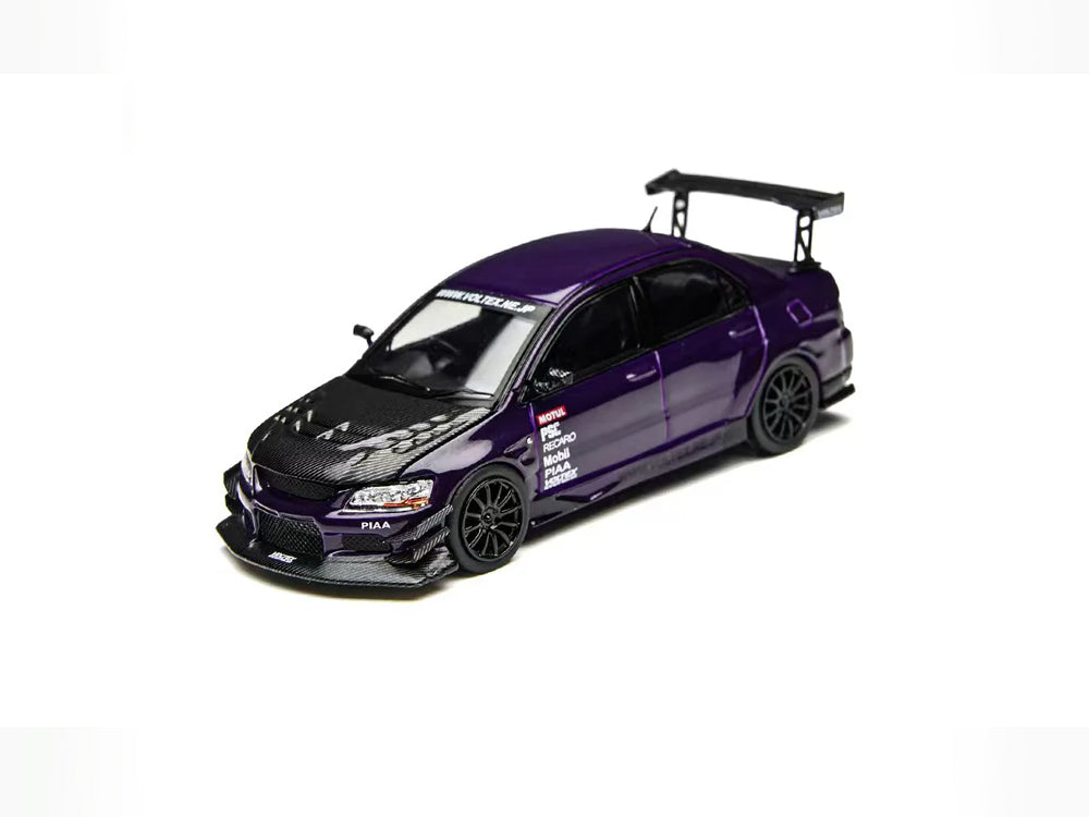 Time Model 1/64 Mitsubishi Lancer EVO IX Widebody Metallic Purple