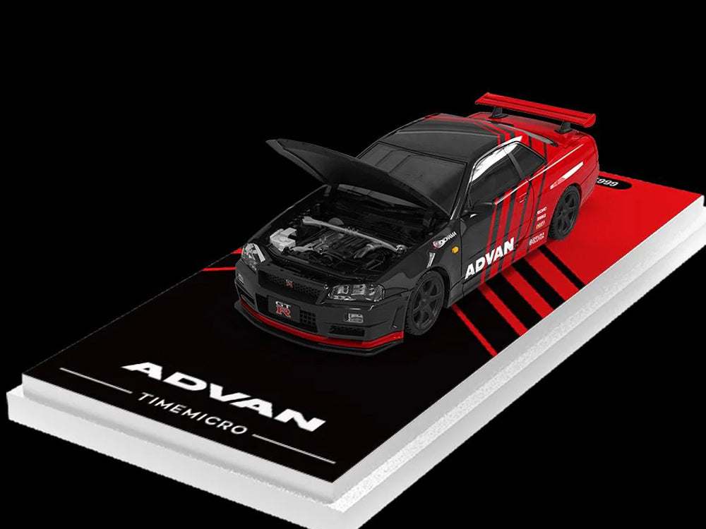 Time Model 1/64 Nissan Skyline GTR R34 Advan Livery