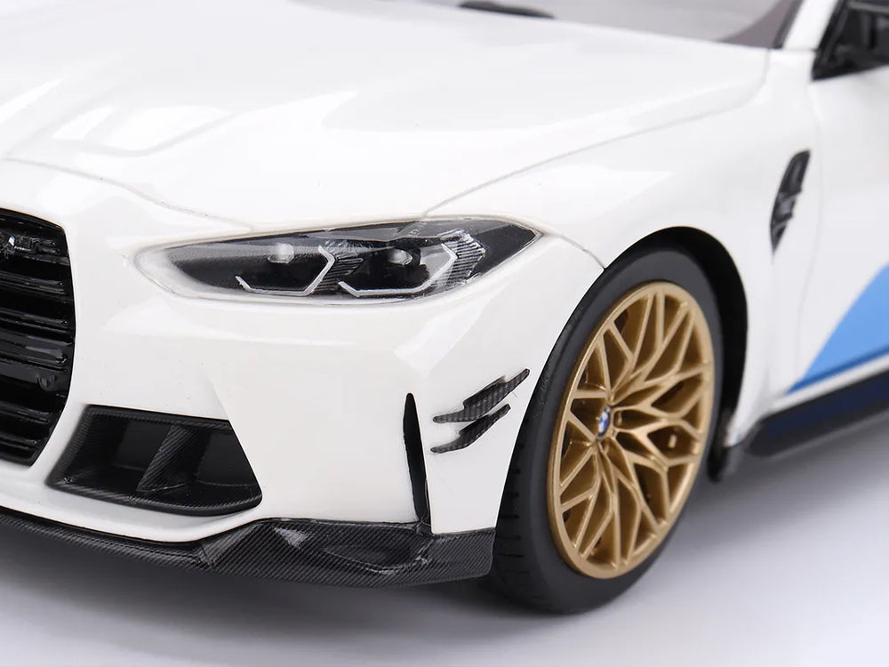 Top Speed Model 1/18 BMW M3 M-Performance G81 Touring Station Wagon White/Red/Blue - Diecast Toyz Australia