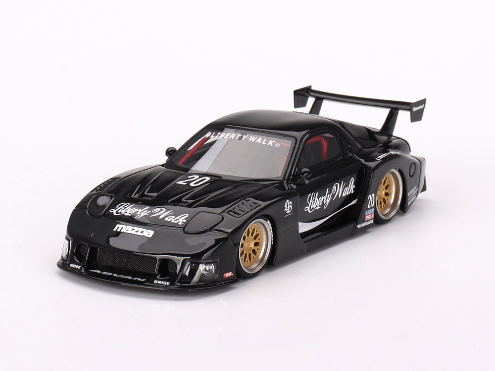 Top Speed Model 1/43 LB Super Silhouette Liberty Walk Mazda RX7 FD3S Black - Diecast Toyz Australia