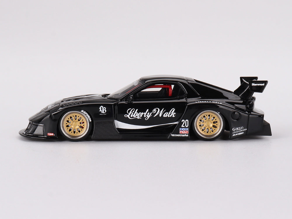 Top Speed Model 1/43 LB Super Silhouette Liberty Walk Mazda RX7 FD3S Black - Diecast Toyz Australia
