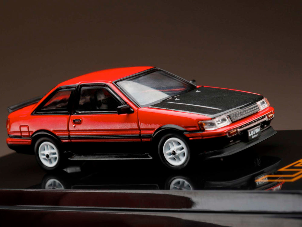 Hobby Japan Toyota Corolla AE86 22 Door Tom's Igeta Wheel Red - Diecast Toyz Australia