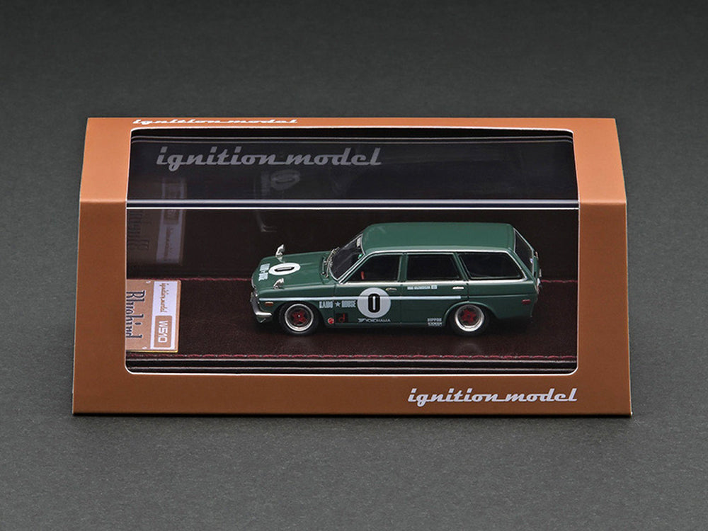 Ignition Model 1/64 Datsun Bluebird 510 Wagon Green - Diecast Toyz Australia