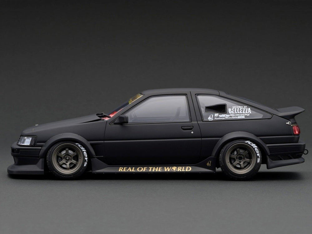 Ignition Model 1/18 RWB Toyota AE86 Matte Black - Diecast Toyz Australia