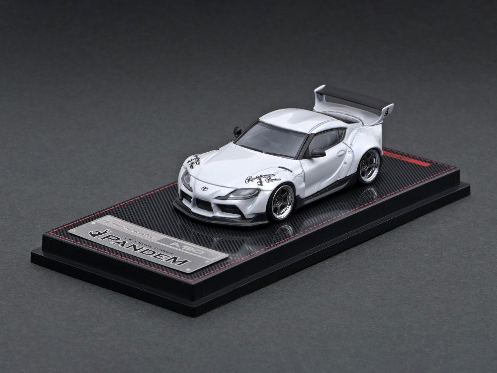 Ignition Model 1/64 Pandem GR Supra A90 Pearl White - Diecast Toyz Australia