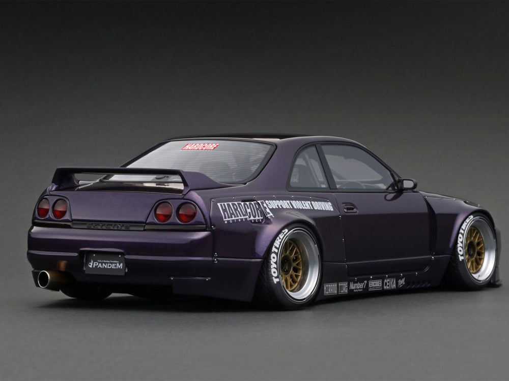 Ignition Model 1/18 Pandem Nissan Skyline GTR R33 BCNR33 Purple - Diecast Toyz Australia