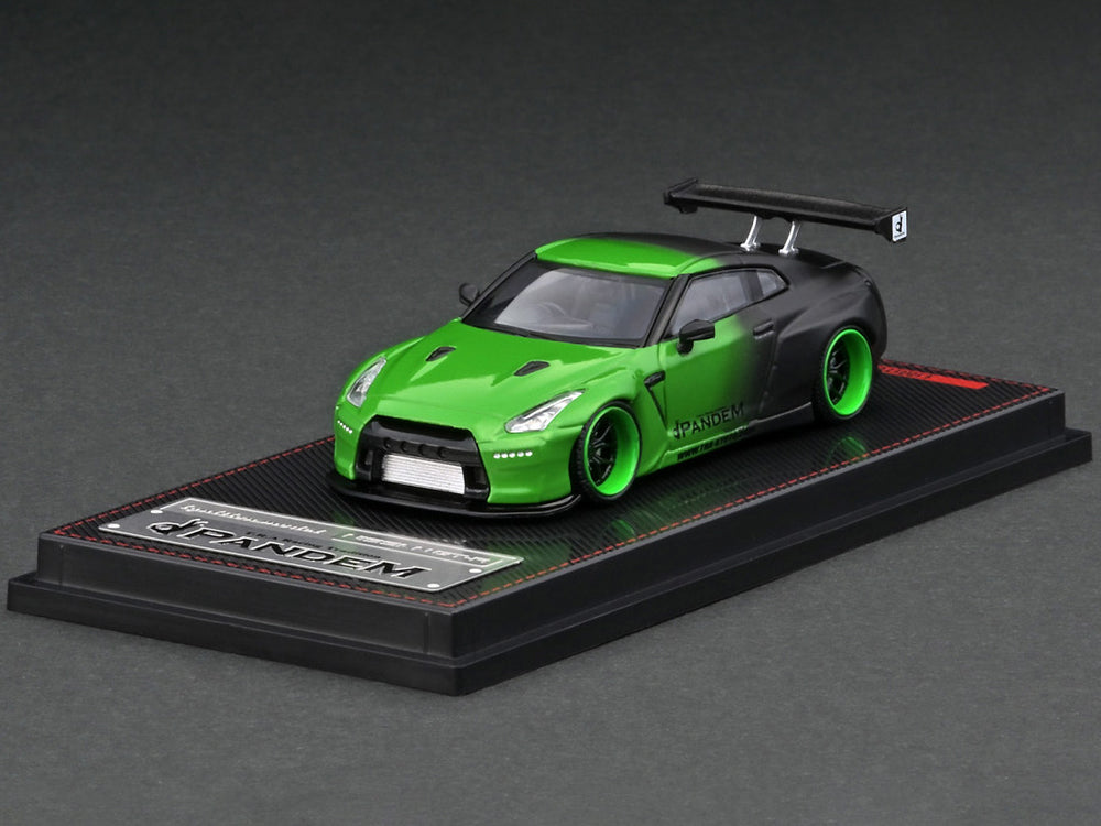 Ignition Model 1/64 Pandem R35 GTR Green/Black | Diecast Toyz