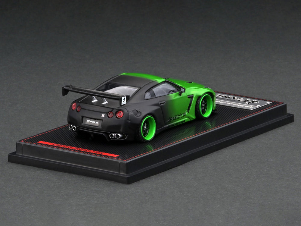 Ignition Model 1/64 Pandem R35 GTR Green/Black - Diecast Toyz Australia