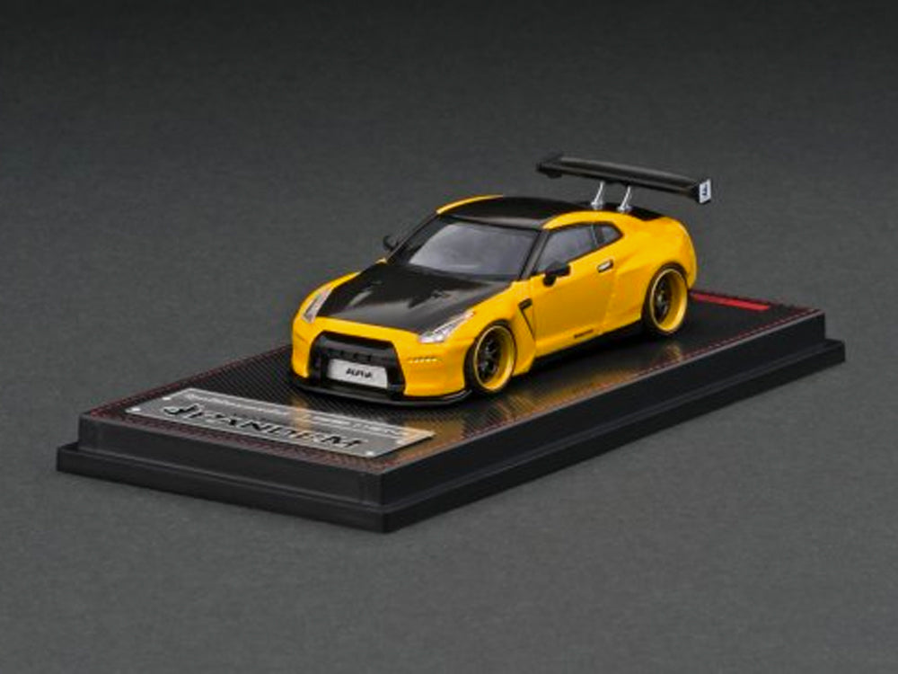 Ignition Model 1/64 Pandem R35 GTR Yellow Metallic - Diecast Toyz Australia