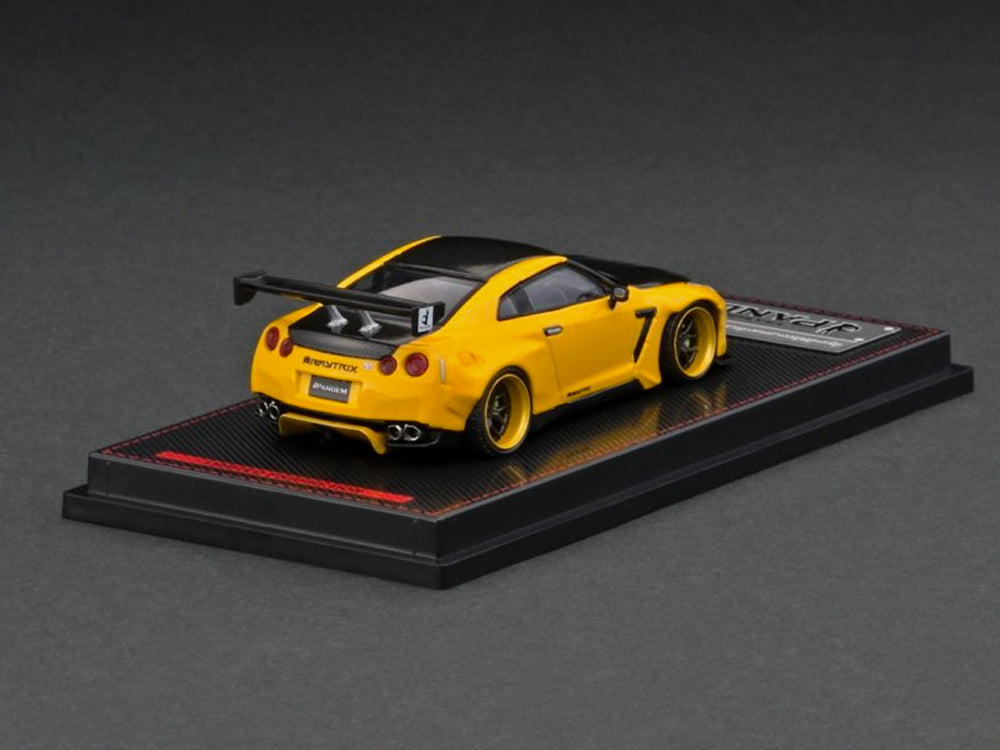 Ignition Model 1/64 Pandem R35 GTR Yellow Metallic - Diecast Toyz Australia