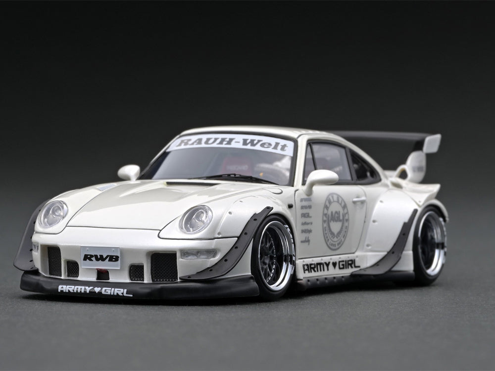 Ignition Model RWB 993 ポルシェ　1/43 1/43 Ignition Model Porsche RWB 993 White/Gold/Blue Resin