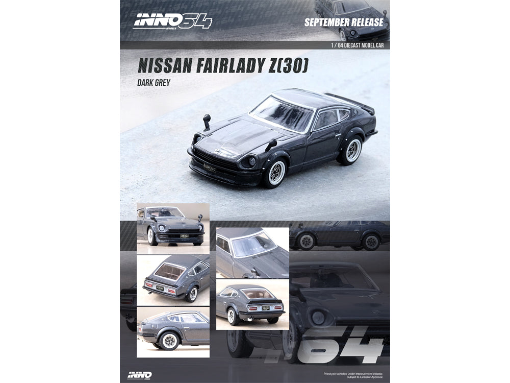 Inno64 Datsun Fairlady Z S30 Dark Grey - Diecast Toyz Australia