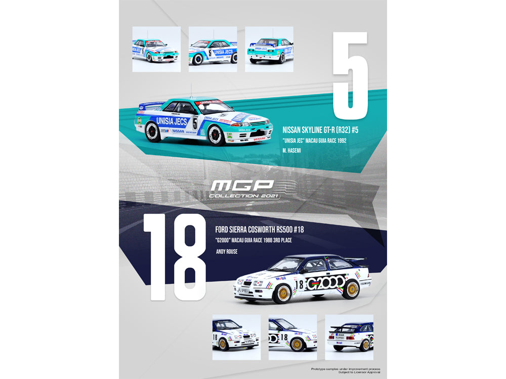 Inno64 Ford Sierra Cosworth RS500 #18 G2000 Macau 1988 3rd Place - Diecast Toyz Australia