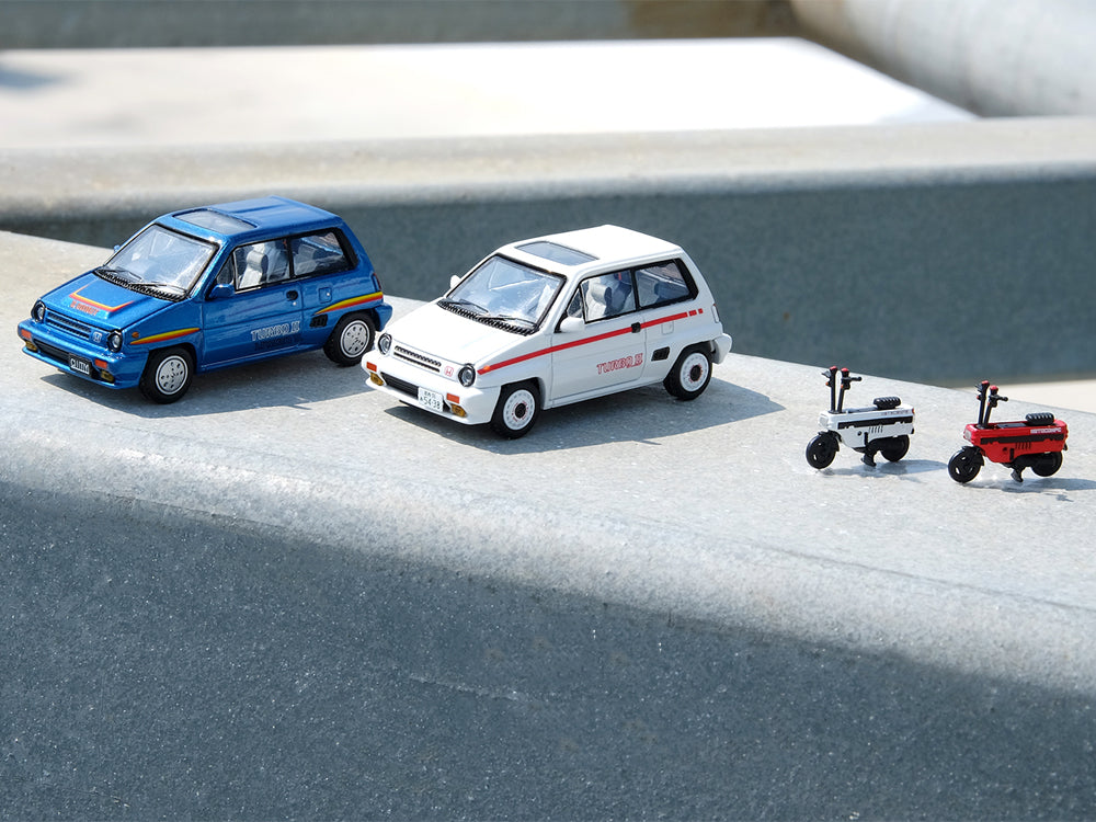 Inno64 Honda City Turbo II Blue with Motocompo - Diecast Toyz Australia