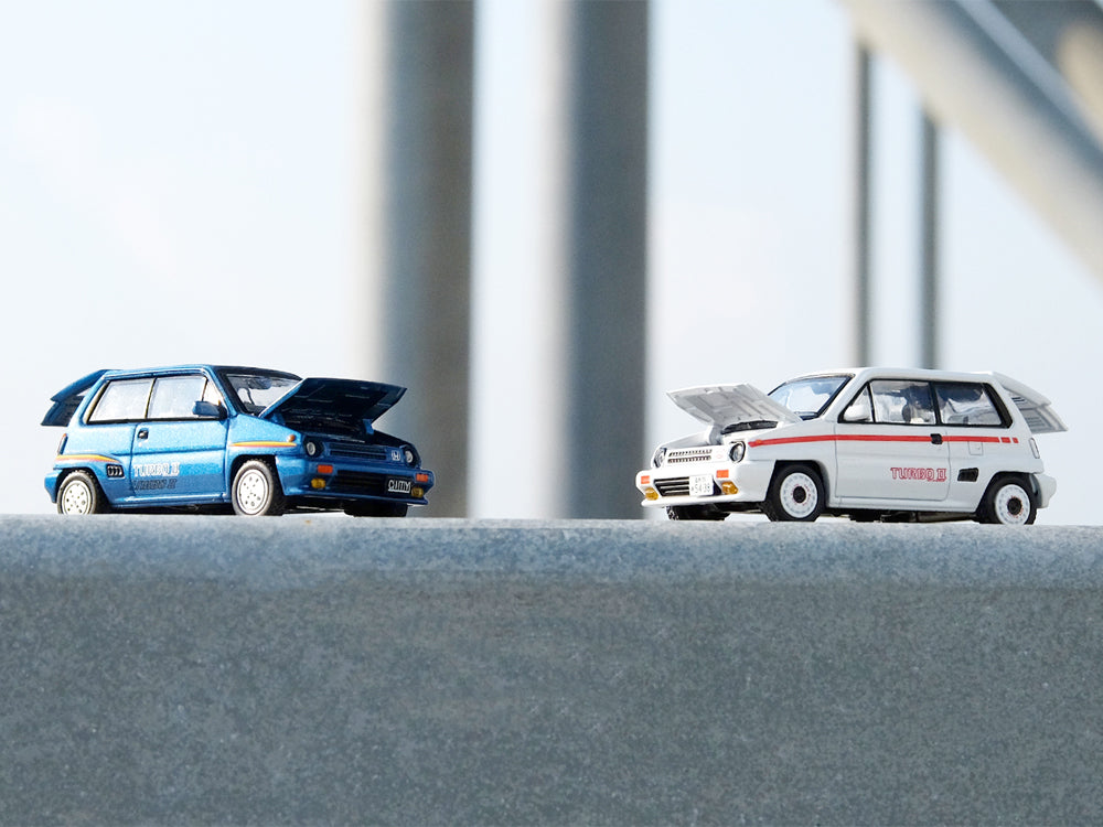 Inno64 Honda City Turbo II Blue with Motocompo - Diecast Toyz Australia