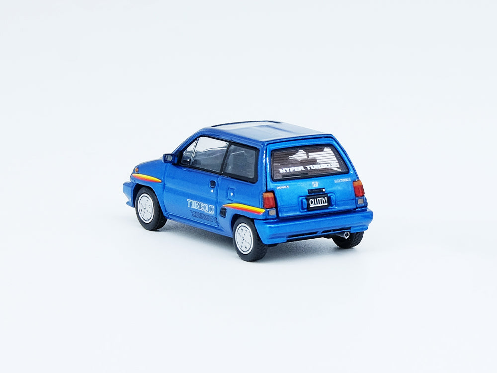 Inno64 Honda City Turbo II Blue with Motocompo - Diecast Toyz Australia