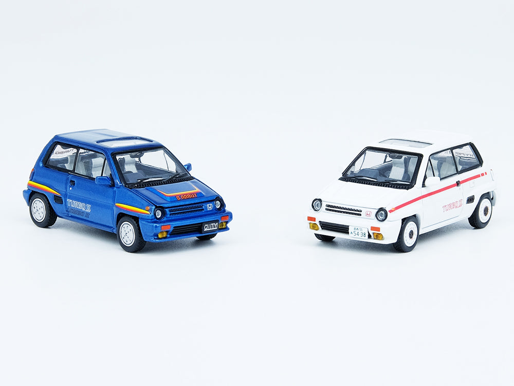 Inno64 Honda City Turbo II Blue with Motocompo - Diecast Toyz Australia