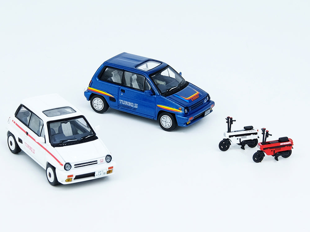 Inno64 Honda City Turbo II Blue with Motocompo - Diecast Toyz Australia