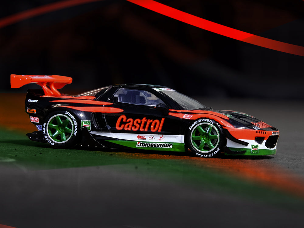 Inno64 Honda NSX NA1 Rocket Bunny V2 Aero Castrol Livery - Diecast Toyz Australia