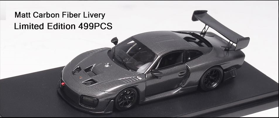 Stance Hunters 1/64 Porsche 935 Matte Carbon Black - Diecast Toyz Australia