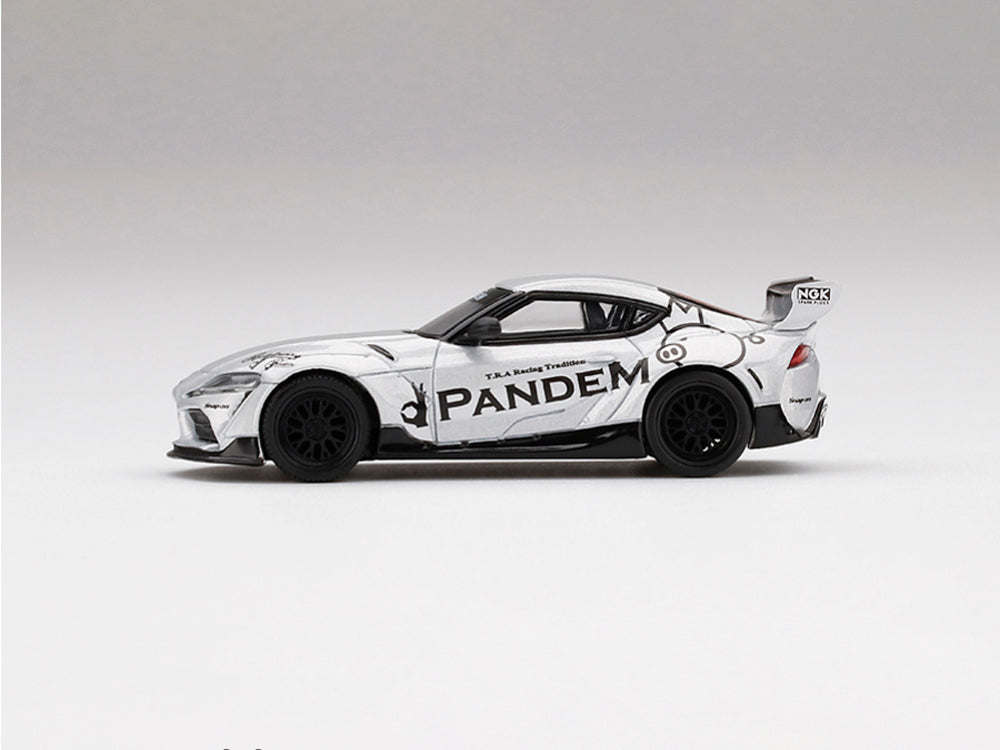 MiniGT 1/64 Toyota GR Supra Pandem V1.0 Silver - Diecast Toyz Australia