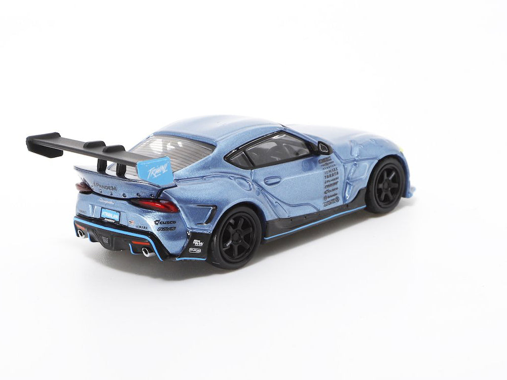 PopRace 1/64 Pandem GR Supra Metallic Blue - Diecast Toyz Australia