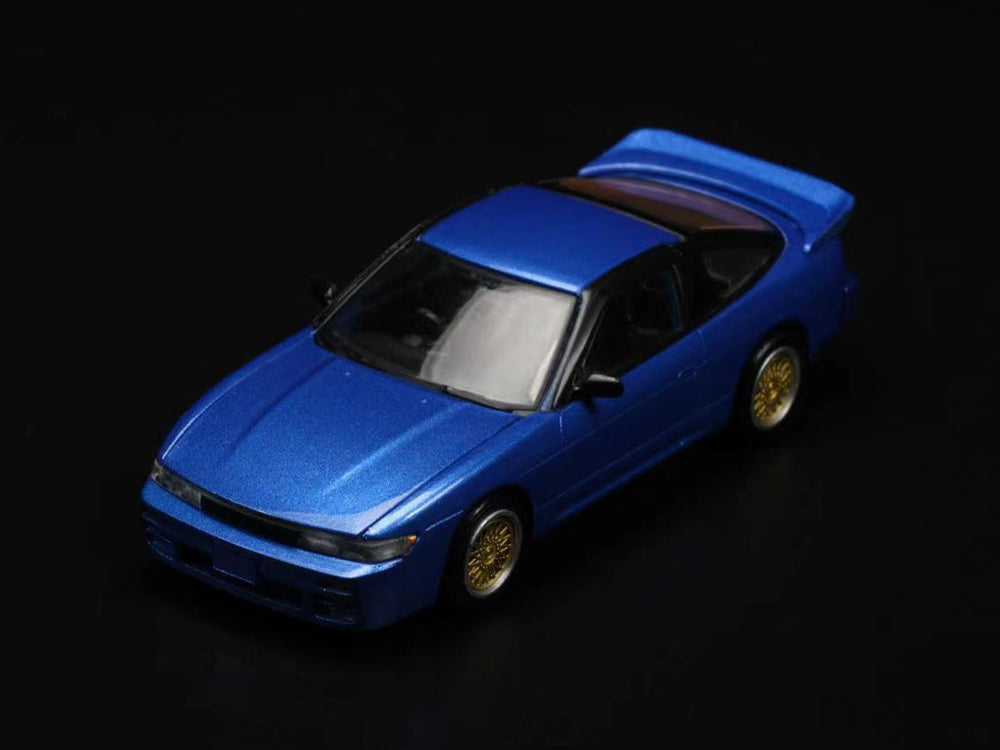 Peako 1/64 Nissan Silvia RPS13 with Openable Bonnet Blue | Diecast