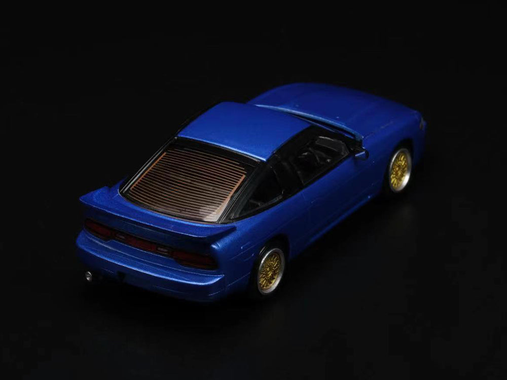 Peako 1/64 Nissan Silvia RPS13 with Openable Bonnet Blue - Diecast Toyz Australia