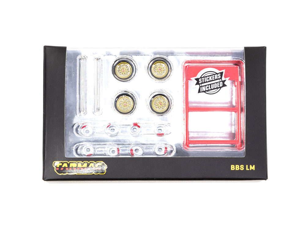 Tarmac Works 1/64 BBS LM Gold Wheels - Diecast Toyz Australia