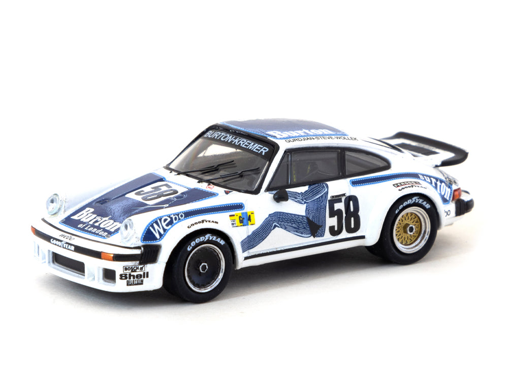 Tarmac Works x Mini Champs 1/64 Porsche 934 24Hr LeMans 1977 #58 - Diecast Toyz Australia