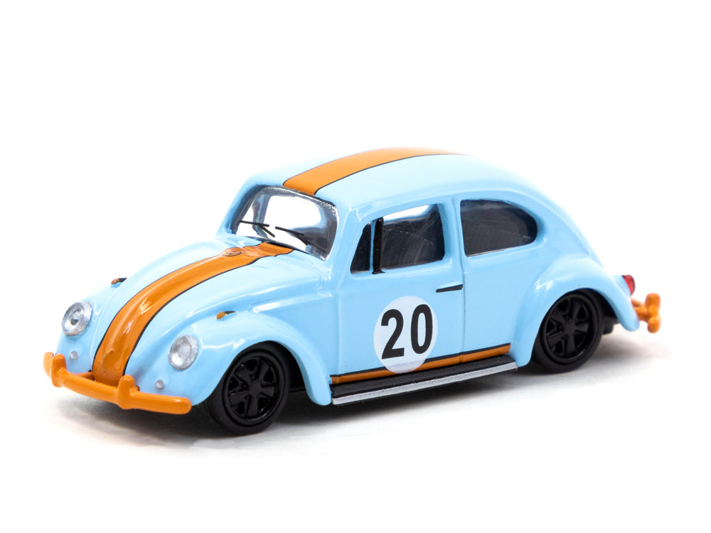 Tarmac Works x Schuco VW Beetle Blue Orange - Diecast Toyz Australia