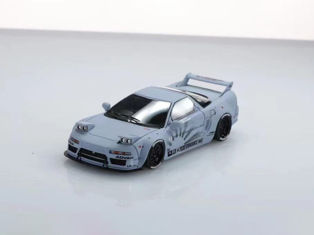 YM Model 1/64 LBWK Honda NSX Zero Fighter Grey with Pop Up