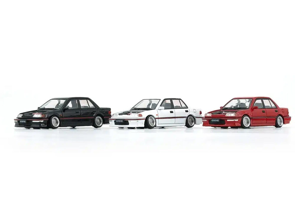 BM Creations 1/64 Honda Civic EF2 1991 Red - Diecast Toyz Australia
