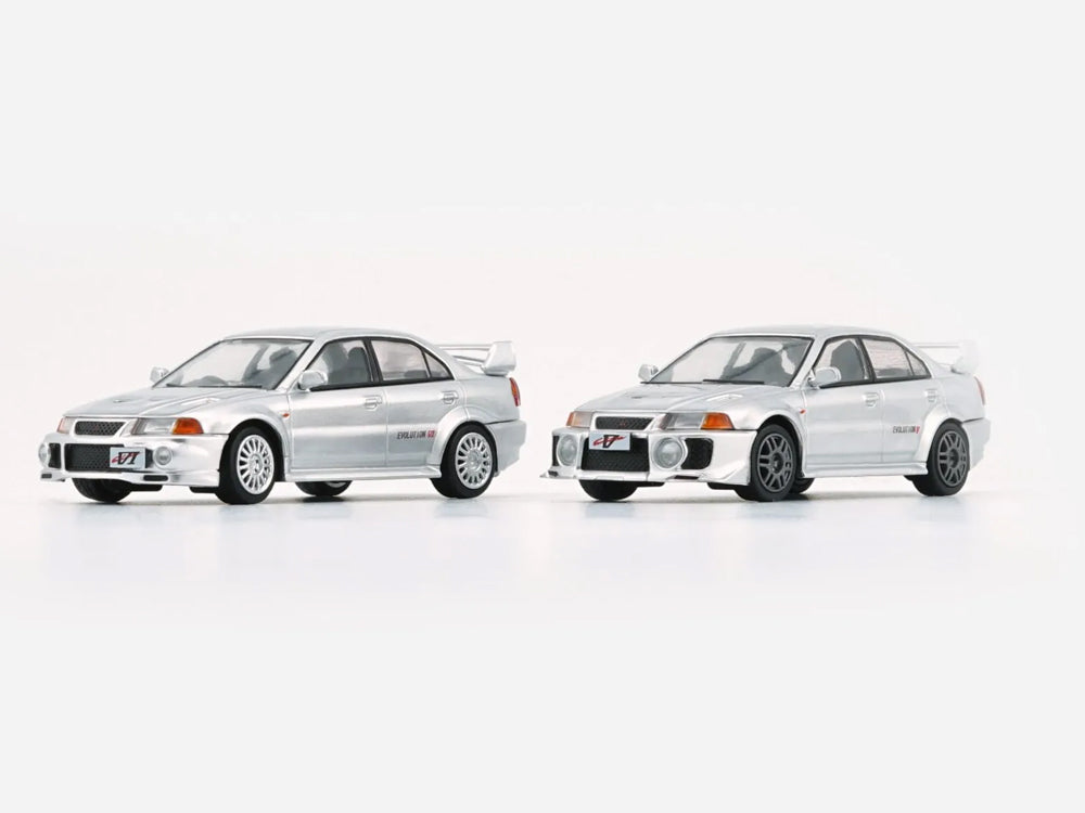 BM Creations 1/64 Mitsubishi Lancer Evolution 5 Silver