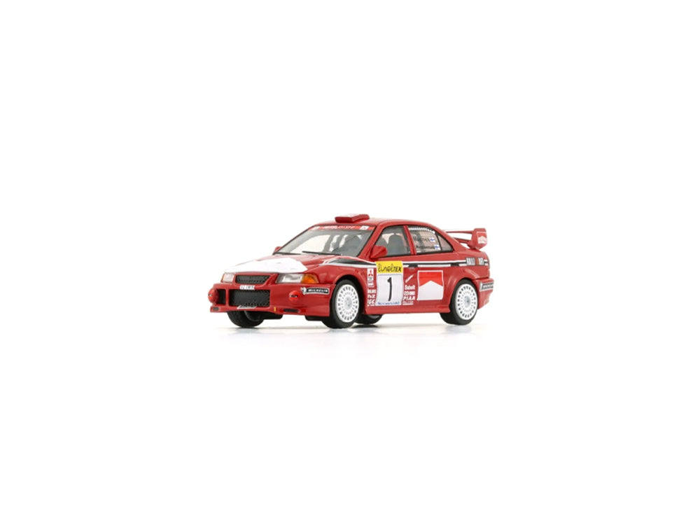 BM Creations 1/64 Mitsubishi Lancer Evolution VI 1999 #1 Rally Monte Carlo Winner Red