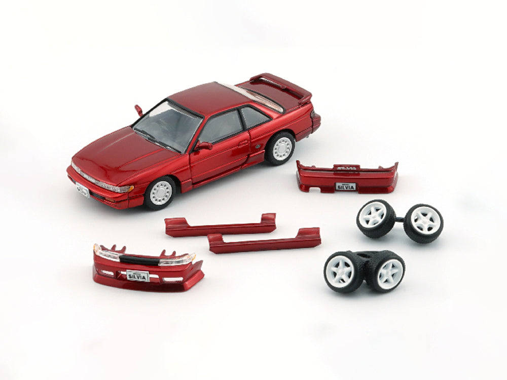 BM Creations 1/64 Nissan Silvia S13 Metallic Red - Diecast Toyz Australia