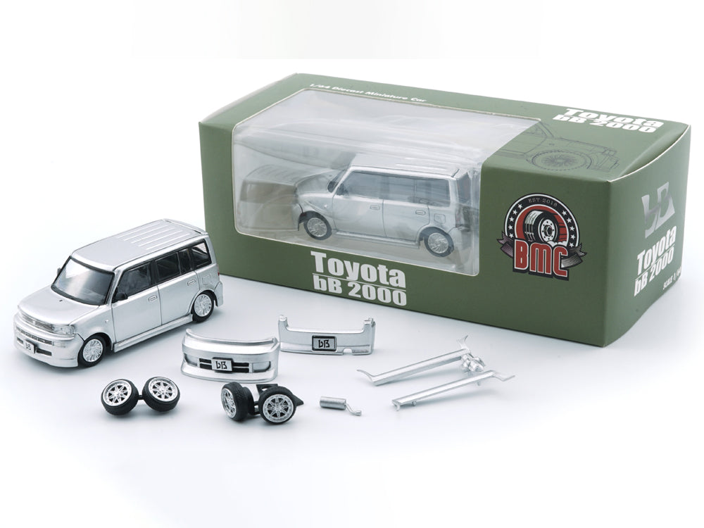 BM Creations 1/64 Toyota 2000 BB Silver - Diecast Toyz Australia