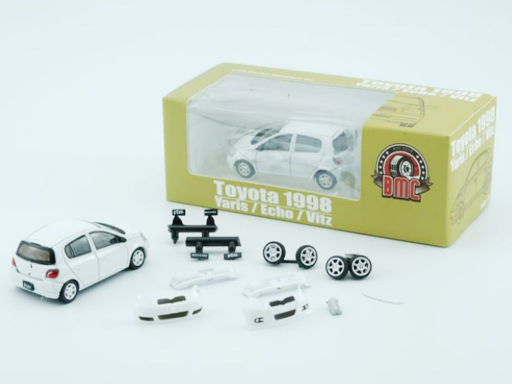 BM Creations 1/64 Toyota Echo White - Diecast Toyz Australia