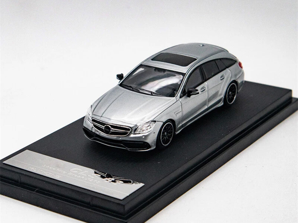 Boss Machine 1/64 Mercedes Benz CLS63 AMG Shooting Brakc X218 Silver
